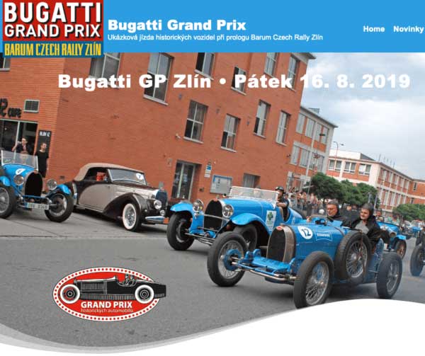 Nový web Bugatti Grand Prix Zlín
